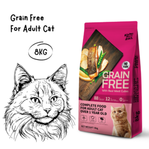 KITCHEN FLAVOR Makanan Kucing Grain Free Cat ADULT 8KG