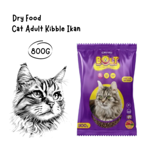 Bolt Cat Adult Kibble Ikan Freshpack 800gr