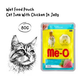 Me-o Pouch Tuna With Chicken In Jelly 80gr