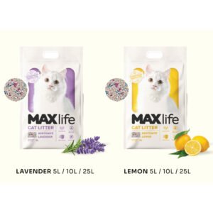Pasir Kucing Gumpal Wangi Maxlife Cat Litter 25 Liter