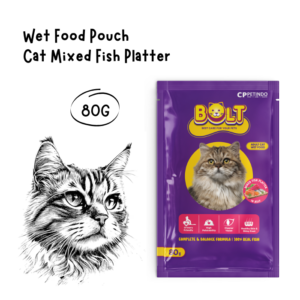 Bolt Pouch Adult Mixed Fish Platter 80gr