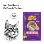 BOLT Cat Pouch Adult Tuna and Sardines - 80GR