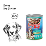 CRYSTAL DOG Kaleng Chicken Flavor - 400GR