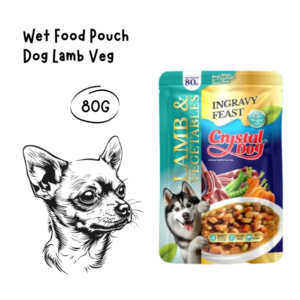 Crystal Dog Pouch Lamb and Vegetables 80gr
