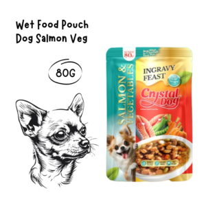 Crystal Dog Pouch Salmon and Vegetables 80gr