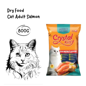Crystal Kitty Adult Salmon Flavor 800gr