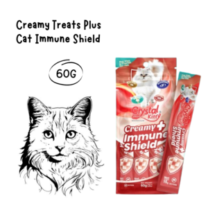 Crystal Kitty Creamy Treats Plus Immune Shield 60gr