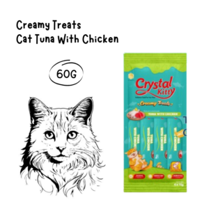 Crystal Kitty Creamy Treats Tuna With Chicken 60gr
