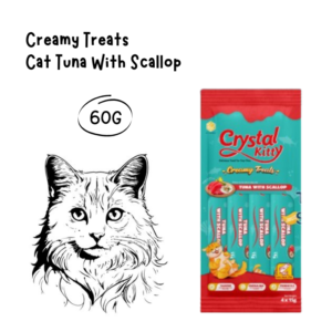Crystal Kitty Creamy Treats Tuna With Scallop 60gr