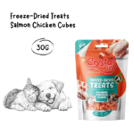 CRYSTAL KITTY Freeze Dried Treats Salmon Chicken - 30GR