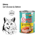 CRYSTAL KITTY Kaleng Chicken and Salmon - 400GR
