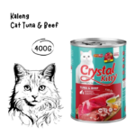 CRYSTAL KITTY Kaleng Tuna and Beef - 400GR