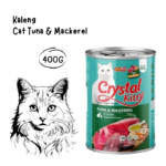 CRYSTAL KITTY Kaleng Tuna and Mackerel - 400GR
