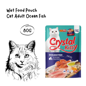 Crystal Kitty Pouch Adult Ocean Fish 80gr