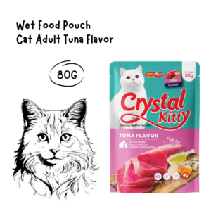 Crystal Kitty Pouch Adult Tuna Flavor 80gr