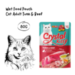 CRYSTAL KITTY Pouch Tuna and Beef - 80GR