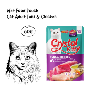 Crystal Kitty Pouch Adult Tuna and Chicken 80gr