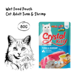 CRYSTAL KITTY Pouch Tuna and Shrimp - 80GR