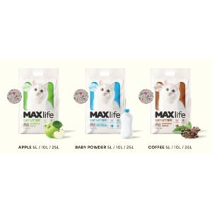 Pasir Kucing Gumpal Wangi Maxlife Cat Litter 10 Liter