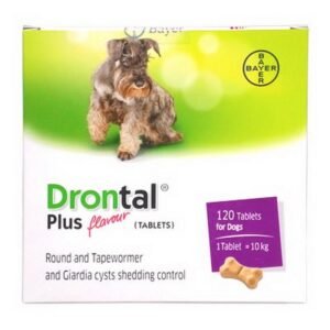 Obat Cacing Anjing Ampuh Drontal Cat & Dog Plus Tasty Bone Bayer @tablet Termurah