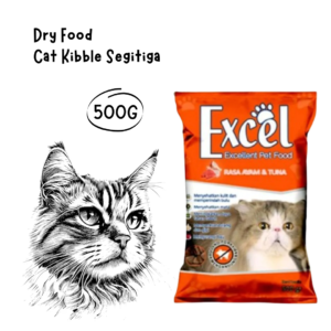 Excel Cat Ayam Tuna Kibble Segitiga 500gr