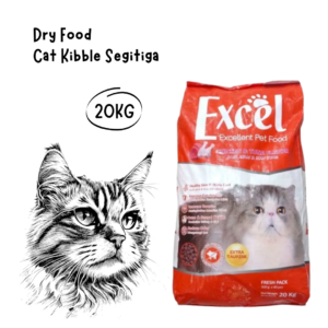 Excel Cat Kibble Segitiga Karung 20kg