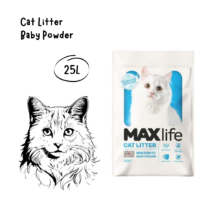 Maxlife Cat Litter Baby Powder 25L