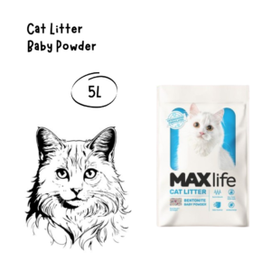 Maxlife Cat Litter Baby Powder 5L