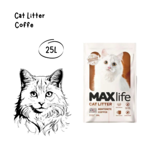 Maxlife Cat Litter Coffe 25L