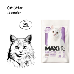 Maxlife Cat Litter Lavender 25L
