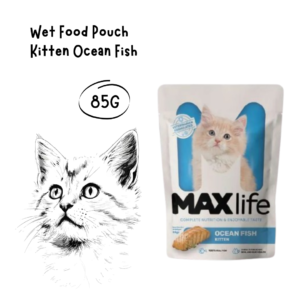 Maxlife Pouch Kitten Ocean Fish 85gr