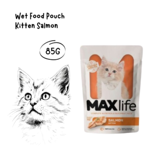 Maxlife Pouch Kitten Salmon 85gr