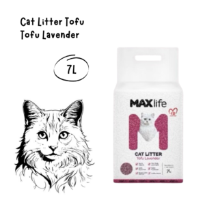 Maxlife Tofu Cat Litter Lavender 7L