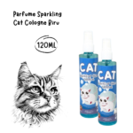 SPARKLING Cat Parfume Cologne Warna Biru - 120ML