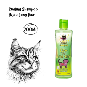 Smiling Cat Shampoo Hijau Long Hair 200ml