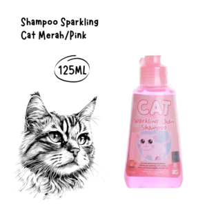 Sparkling Cat Shampoo Merah Pink 125ml