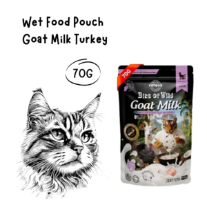 Bite of Wild Cat Pouch Goat Milk Turkey 70gr