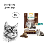 FRONTERA Cat Litter Pasir Kucing Aroma Kopi - 10L