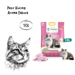 FRONTERA Cat Litter Pasir Kucing Aroma Sakura - 10L