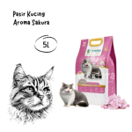 FRONTERA Cat Litter Pasir Kucing Aroma Sakura - 5L