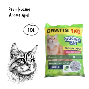 Kucingku Cat Litter Pasir Kucing Aroma Apel 10L