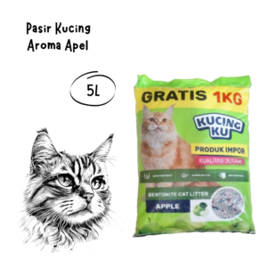 Kucingku Cat Litter Pasir Kucing Aroma Apel 5L
