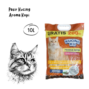 Kucingku Cat Litter Pasir Kucing Aroma Kopi 10L