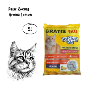 Kucingku Cat Litter Pasir Kucing Aroma Lemon 5L