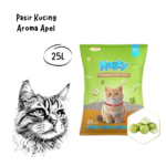 RASTY Cat Litter Pasir Kucing Aroma Apel - 25L
