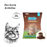 RASTY Cat Litter Pasir Kucing Aroma Kopi - 25L