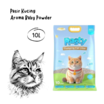 RASTY Cat Litter Pasir Kucing Aroma Baby Powder - 10L