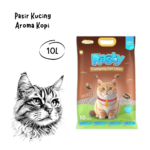 RASTY Cat Litter Pasir Kucing Aroma Kopi - 10L