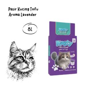 Rasty Cat Litter Tofu Clumb Aroma Lavender 8L