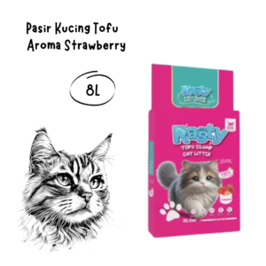 Rasty Cat Litter Tofu Clumb Aroma Strawberry 8L